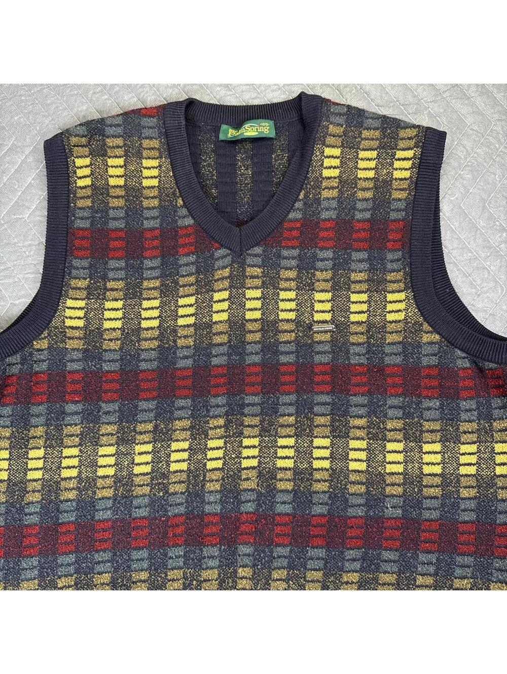 Vintage Palm Spring sweater vest  mens medium